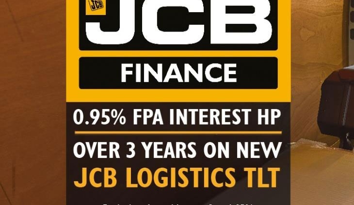 JCB Finance - 0.95% FPA interest HP. over 3 years on new JCB logistics Teletruks