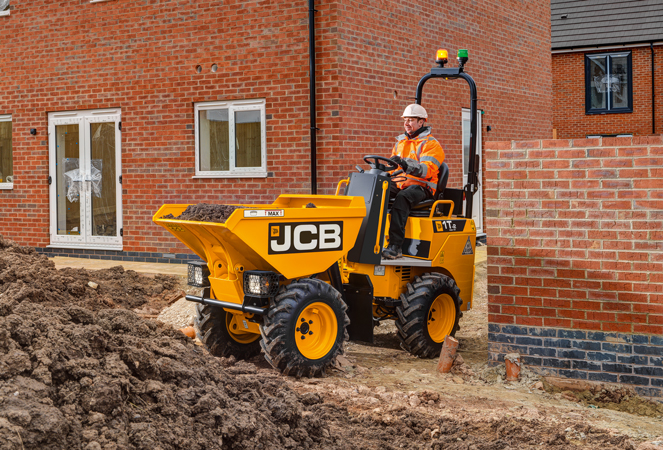 1T-2 High Tip Site Dumper carrying material