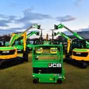 A Selection of JCB machines signwritten for Sunbelt Rentals