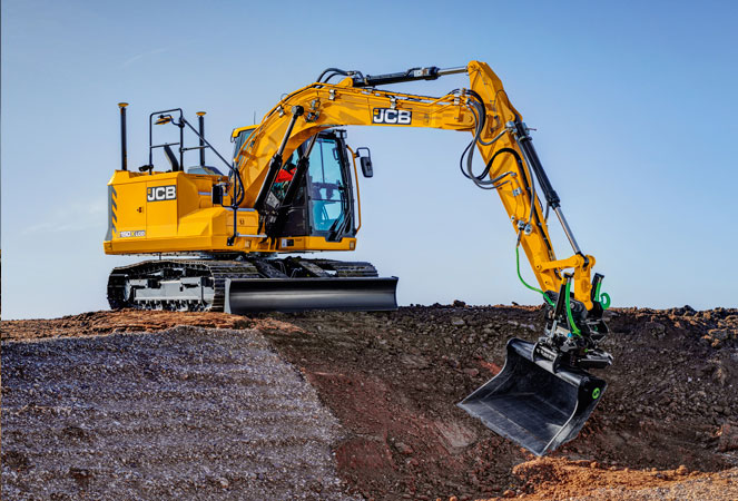 JCB 150X Tracked Excavator excavating