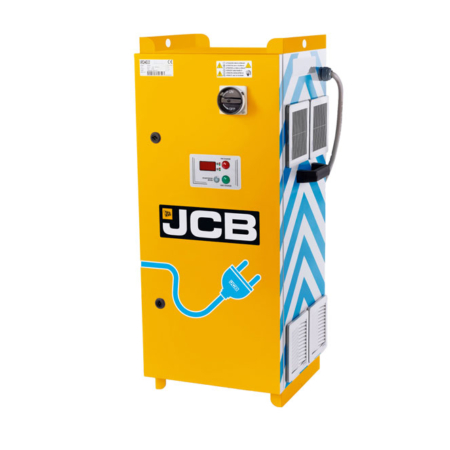 a JCB portable charging station