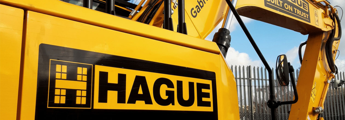 JCB Large Excavator sign written for Hague