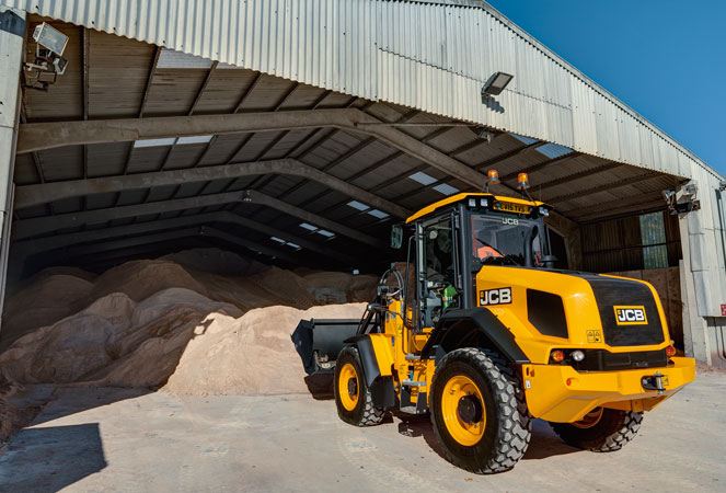 A 411 Wheel Loading Shovel Loading its shovel